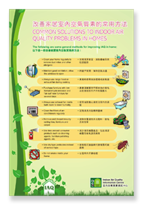 IAQ Poster - Common Solutions to Indoor Air Quality Problems in Homes