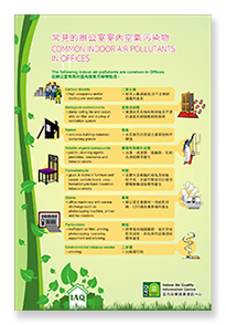 IAQ Poster - Common Indoor Air Pollutants in Offices