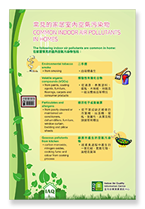 IAQ Poster - Common Indoor Air Pollutants in Homes