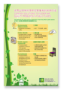 室内空气质素海报 - 公众场所室内空气质素的常用改善方法 1