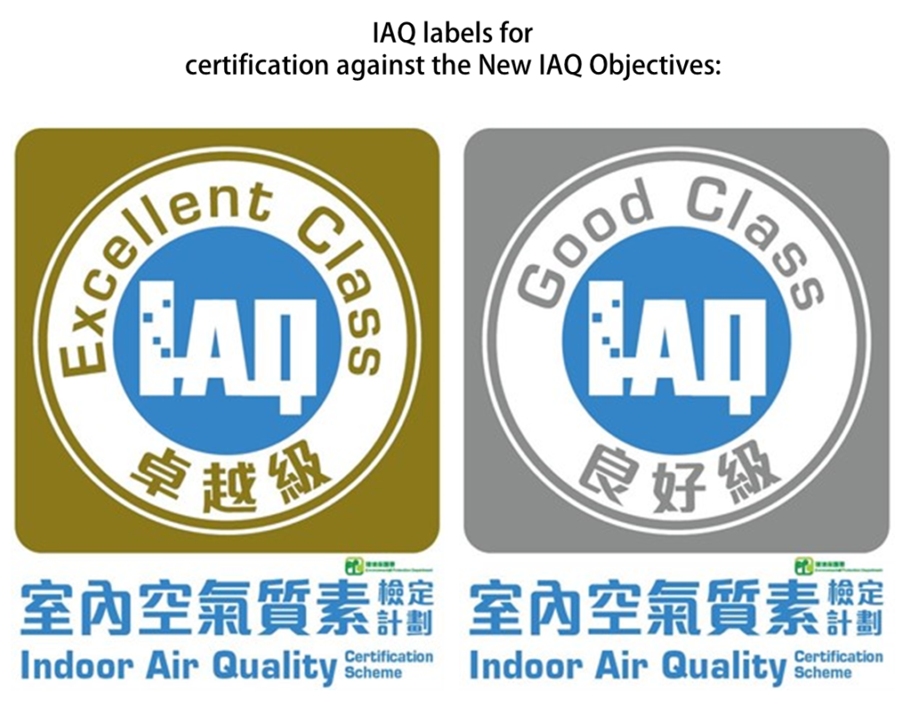 IAQ labels for certification against the New IAQ Objectives
