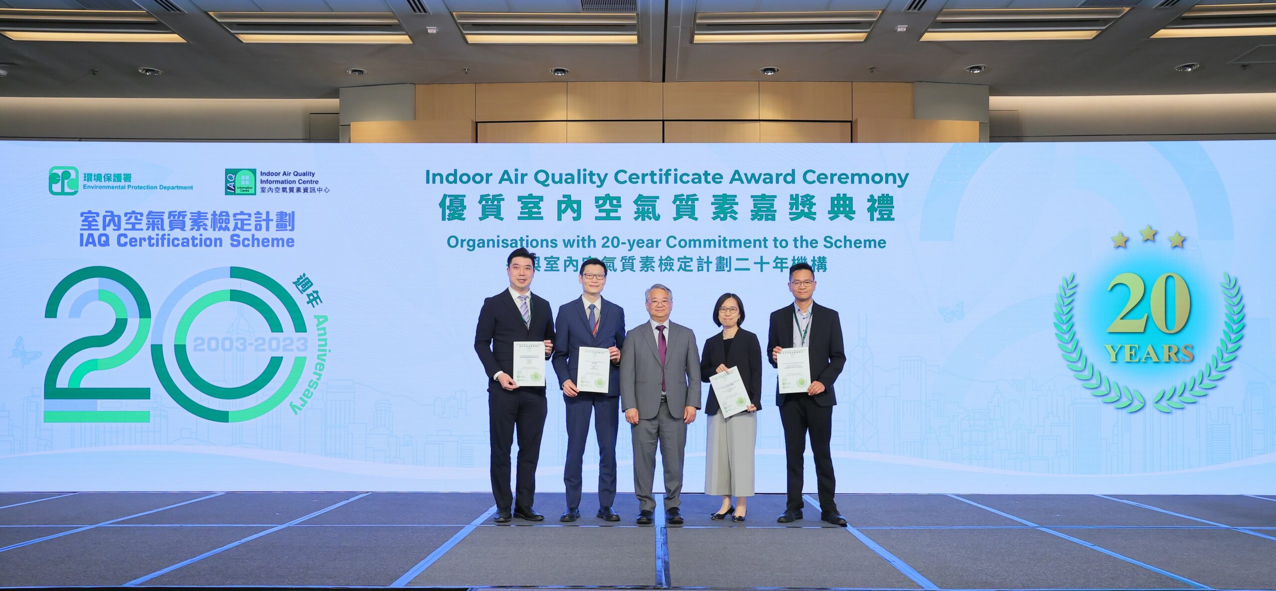 Organisations with 20-year Commitment to the Scheme